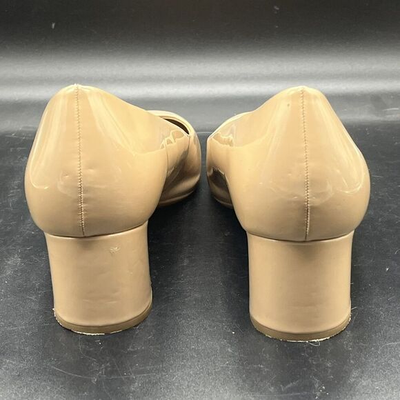 Kelly and Katie womens sabrina heel beige size 11M pump block - Picture 5 of 7
